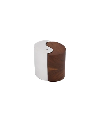 Nambe Yin Yang Salt Pepper Shaker, Set of 2