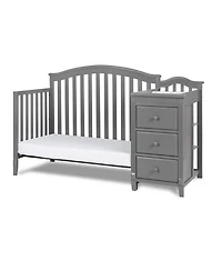Closeout! Afg Baby Furniture 46" Wooden Kali Ii 4 in 1 Convertible Crib and Changer