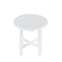 WestinTrends All-Weather Outdoor Patio Round Poly Adirondack Side Table