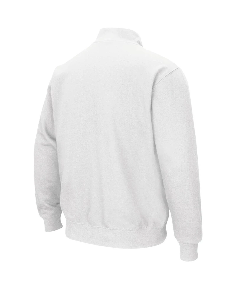 Men's Colosseum White Tennessee Volunteers Tortugas Logo Quarter-Zip Jacket