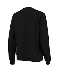 Women's Colosseum Black Alabama Crimson Tide Campanile Pullover Sweatshirt