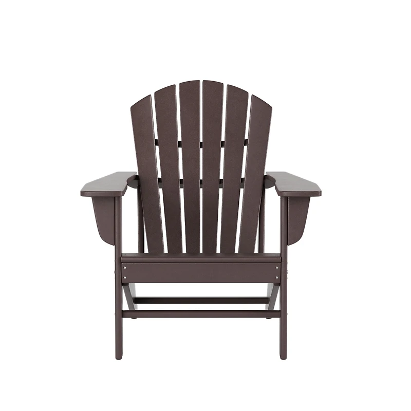 WestinTrends Adirondack Chair with Footrest Ottoman Set (Set of 2)