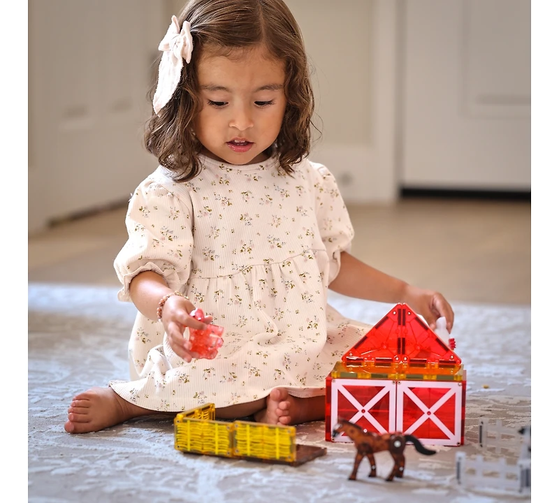 Magna-tilesa Magna-tiles Farm Animals 25-Piece Magnetic Construction Set, Ages 3+