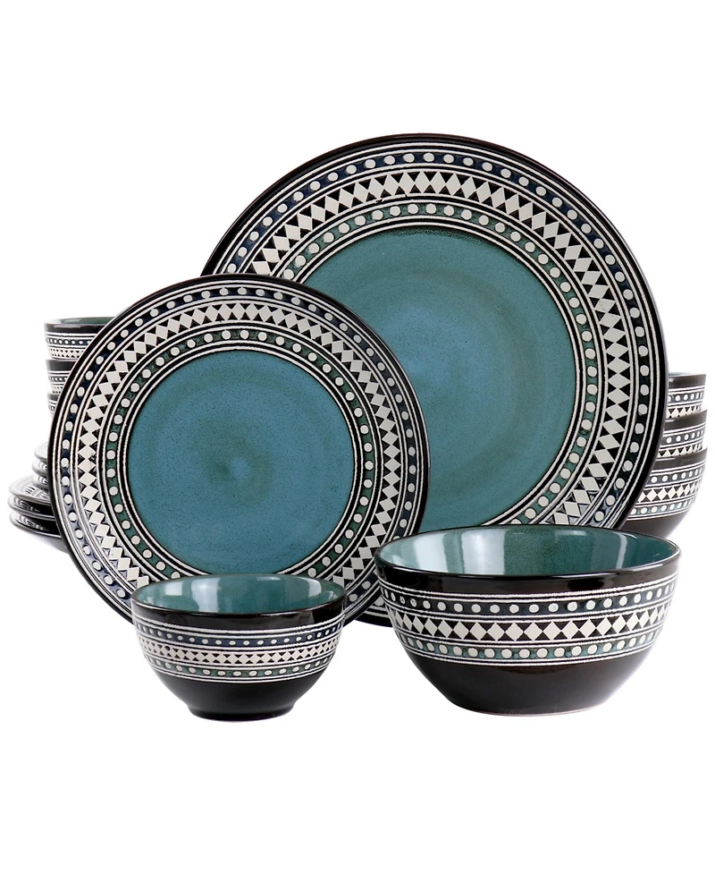 Elama Sage 16 Pc. Dinnerware Set, Service for 4