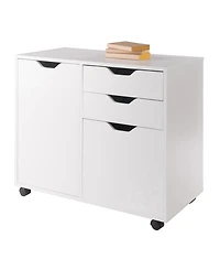 Winsome Halifax 26.3" Wood 2-Drawer Wide Filing Storage Cabinet