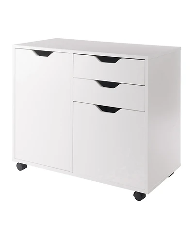 Winsome Halifax 26.3" Wood 2-Drawer Wide Filing Storage Cabinet