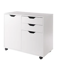 Winsome Halifax 26.3" Wood 2-Drawer Wide Filing Storage Cabinet