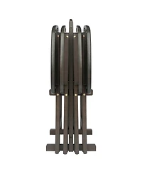 Winsome Lucca 5-Piece Wood Snack Table Set