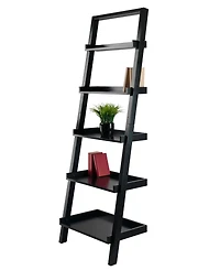 Winsome Bellamy 69.36" Wood 5-Tier Leaning Shelf