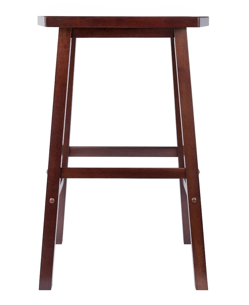 Winsome Katashi 28.62" Wood Fan Shape Bar Stool
