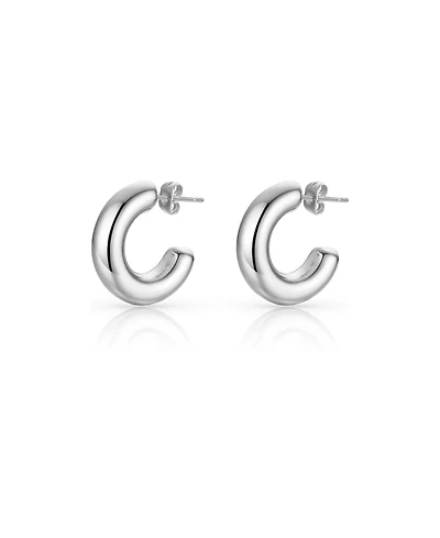 Ben Oni Ebony Mini Chunky Hoop Earrings