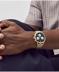 Movado Men's Heritage Yellow Ionic Gold-Tone Plated Steel Bracelet Watch 43mm