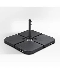 4-Piece set Universal Standard Fillable Umbrella Cross Base Weight