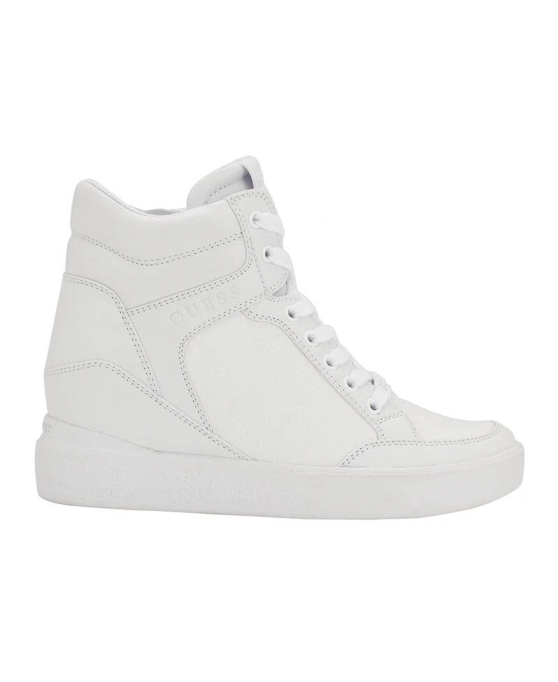 Guess Women's Blairin Logo Hidden Wedge Lace-up Sneakers