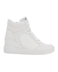 Guess Women's Blairin Logo Hidden Wedge Lace-up Sneakers