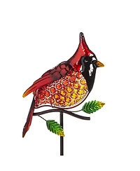 Evergreen Garden Outdoor Decor Solar Garden Stake, Cardinal For Homes Gardens Yards Lawn and Patio