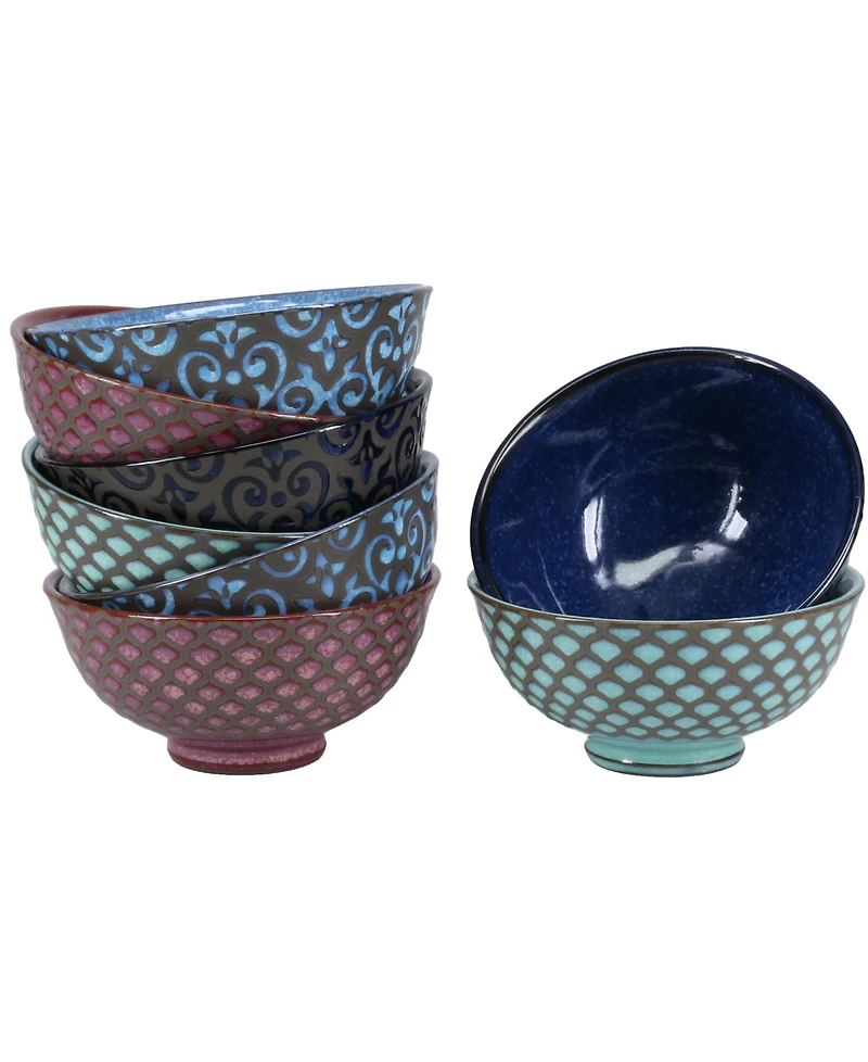 Bia Cordon Bleu Set of Eight Ooh La La Arabella Bowls, 10 oz