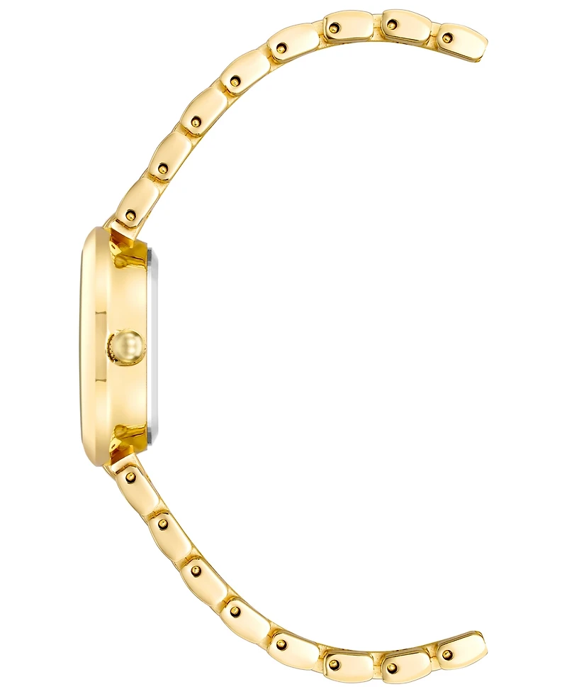 Anne Klein Gold-Tone Metal Alloy Link Bracelet Watch, 26MM