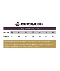 Johnston & Murphy Men's Feather Edge Belt