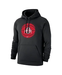 Men's Nike Black Ohio State Buckeyes Basketball Pullover Hoodie