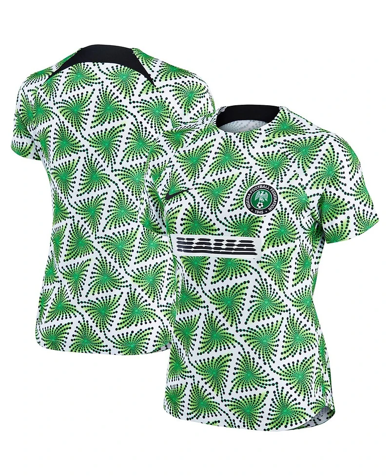 Women's Nike Green Nigeria National Team 2022 Pre-Match Top