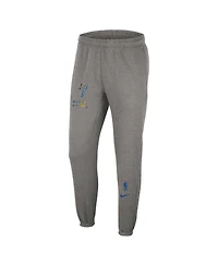 Men's Nike Heather Charcoal Brooklyn Nets 2022/23 City Edition Courtside Brushed Fleece Sweatpants