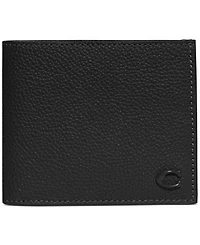 Coach Refined Pebble Leather Bill Compartment Wallet