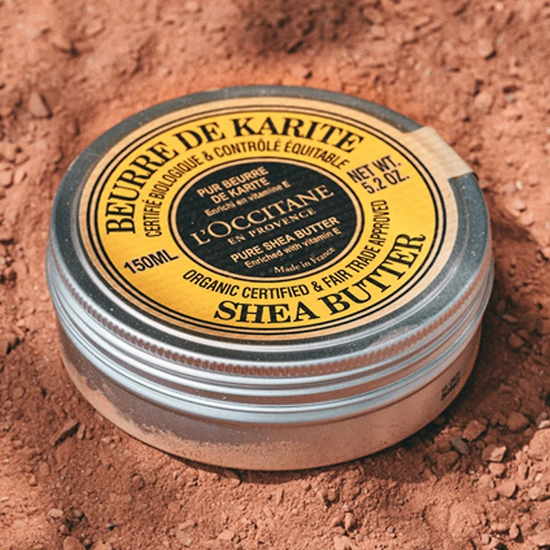 L'Occitane Eco-Cert Organic Certified & Fair Trade Approved Pure Shea Butter Enriched with Vitamin E 5.20 fl oz