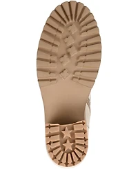 Journee Signature Women's Malle Lace Up Lug Sole Combat Booties