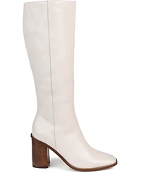 Journee Signature Women's Tamori Stacked Heel Knee High Boots