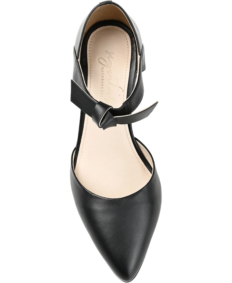 Journee Signature Women's Camille Two-Piece Block Heel Pumps