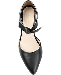 Journee Signature Women's Camille Two-Piece Block Heel Pumps