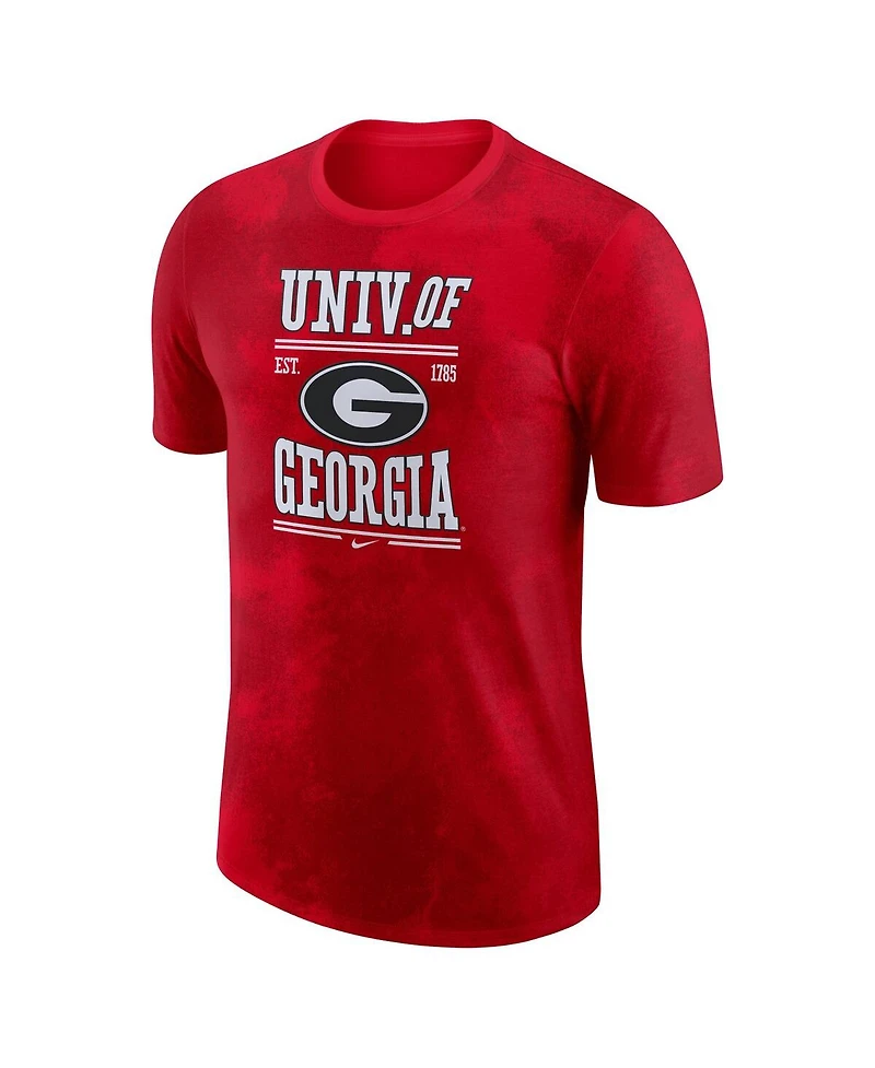 Men's Nike Red Georgia Bulldogs Team Stack T-shirt