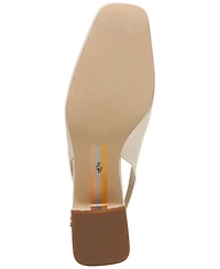 Sam Edelman Terra Snip-Toe Slingback Block-Heel Pumps