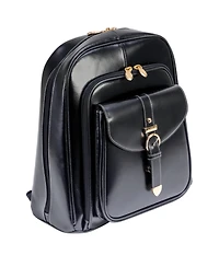 McKlein Olympia Leather Business Laptop Tablet Backpack