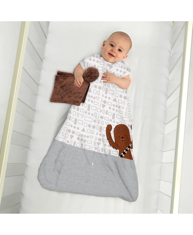 Lambs & Ivy Star Wars Chewbacca Wearable Blanket & Lovey Baby Gift Set - 2pc