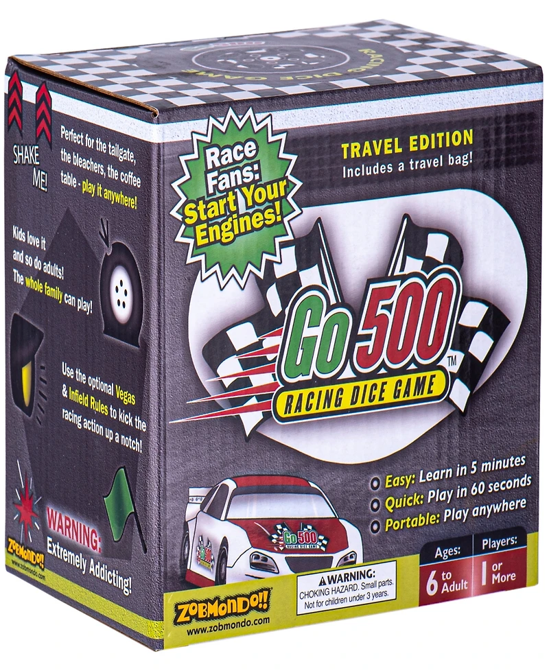 Zobmondo Go500 Racing Dice Table Game for Adults and Family Sports Fans