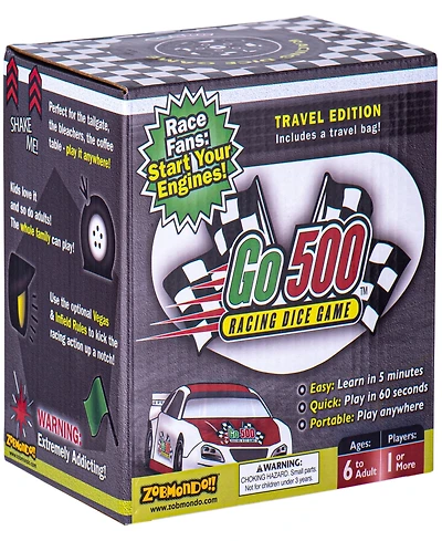 Zobmondo Go500 Racing Dice Table Game for Adults and Family Sports Fans