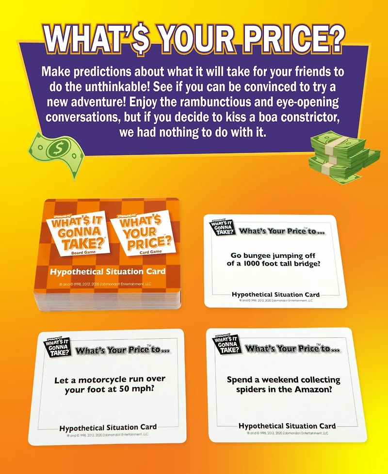 Zobmondo What's Your Price Card Game