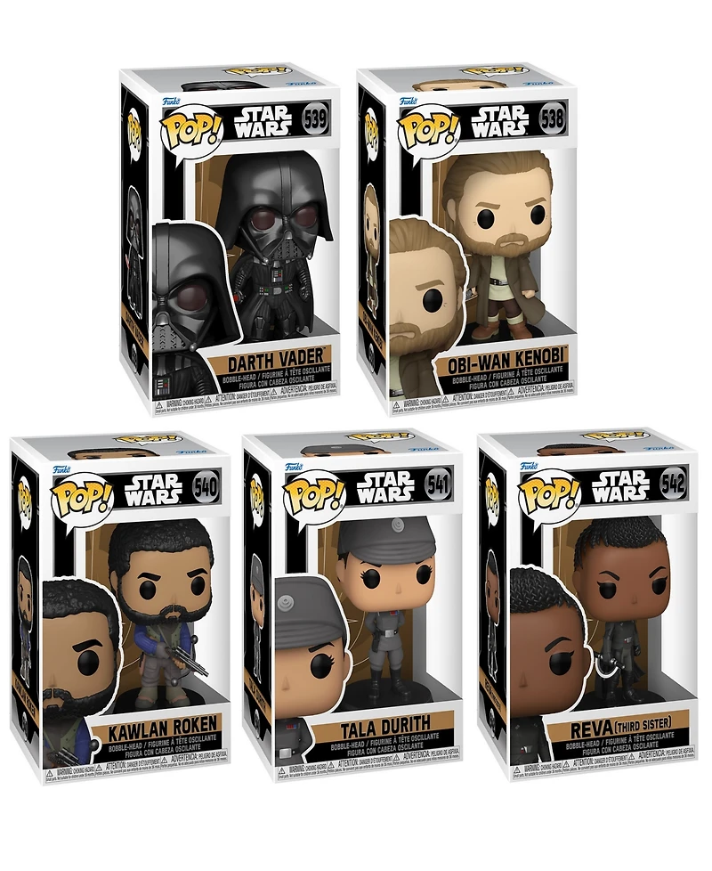 Funko Star Wars Obi-wan Kenobi Darth Vader Obi-wan Kenobi Kawlan Roken Tala Durith Reva Figure Collectors Set, 5 Piece
