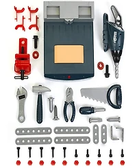 Bosch Adjustable Height Pretend Play Workbench Tool Play Set, 48 Piece