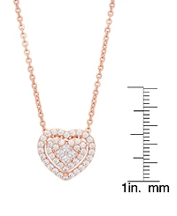 Macy's Cubic Zirconia Heart Pendant