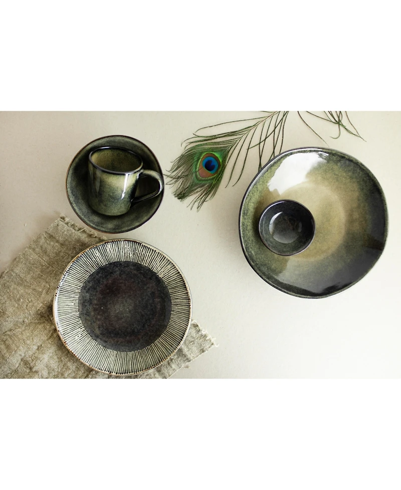 Dutch Rose Amsterdam Dinner Plates, Set of 4