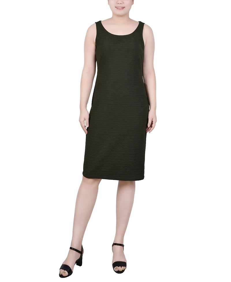 Ny Collection Women's Textured 3/4 Sleeve Two Piece Dress Set