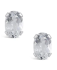 Macy's Gemstone Stud Earrings 10k White Gold