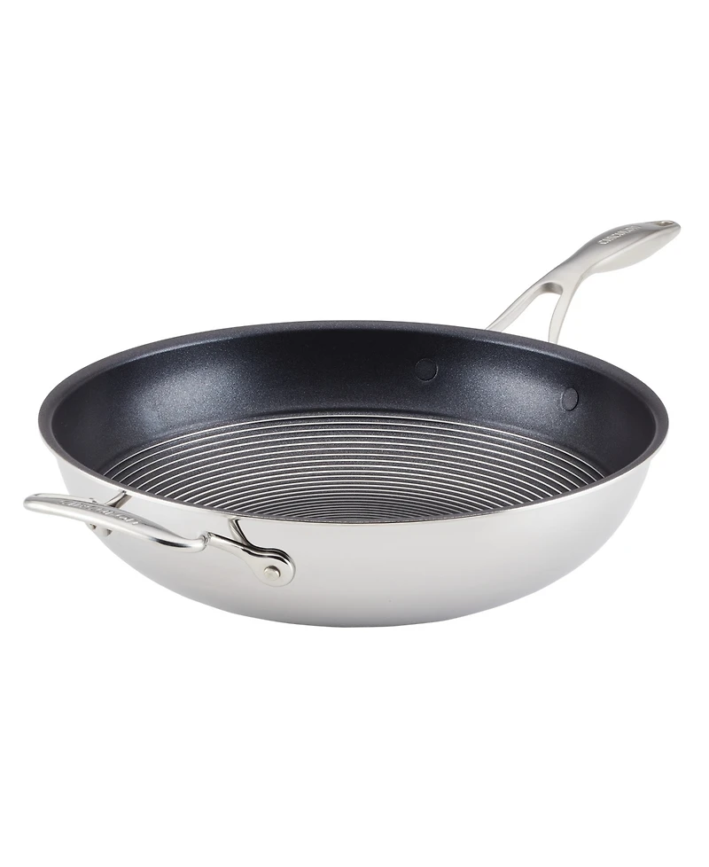 Circulon Clad Stainless Steel 12.5" Induction Stir Fry Pan