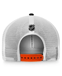 Men's Fanatics Black, White Anaheim Ducks Authentic Pro Rink Trucker Snapback Hat