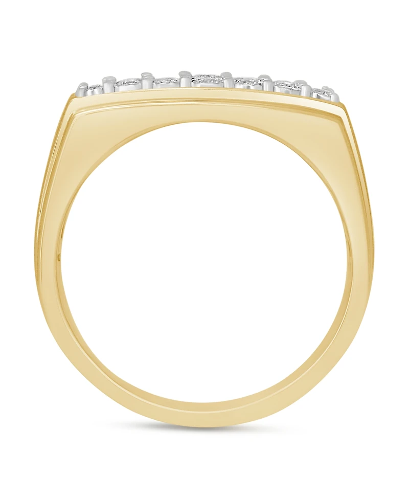 Men's Diamond Cluster Ring (1/2 ct. t.w.) Sterling Silver or 14k Gold-Plated