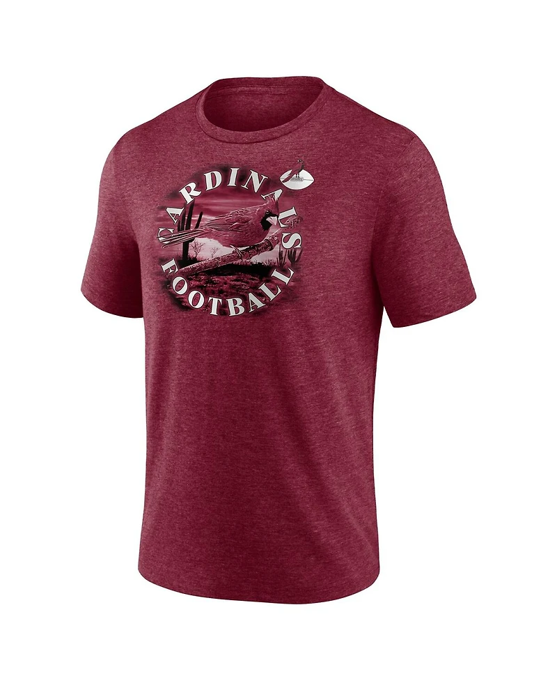 Men's Fanatics Heathered Cardinal Arizona Cardinals Sporting Chance T-shirt
