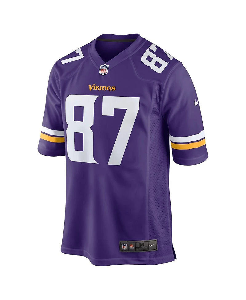 Men's Nike T.j. Hockenson Purple Minnesota Vikings Game Player Jersey